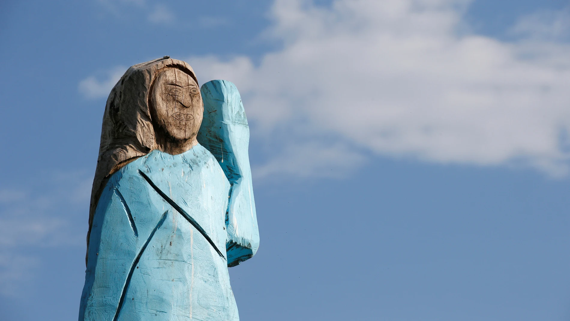 Escultura de Melania Trump en Eslovenia Escultura de Melania Trump en Eslovenia