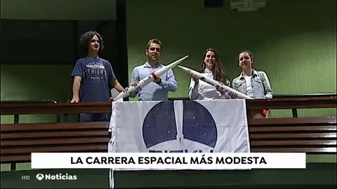Un grupo de estudiantes de Bilbao quiere ser el primero de universitarios en lanzar un cohete al espacio Un grupo de estudiantes de Bilbao quiere ser el primero de universitarios en lanzar un cohete al espacio
