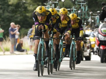 El equipo Jumbo, en el Tour
