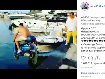 El vídeo que Balotelli compartió en Instagram El vídeo que Balotelli compartió en Instagram