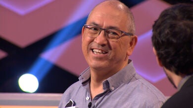 Así se siente Alberto Sanfrutos, de 'Los Lobos', instantes después de ganar el bote de '¡Boom!'