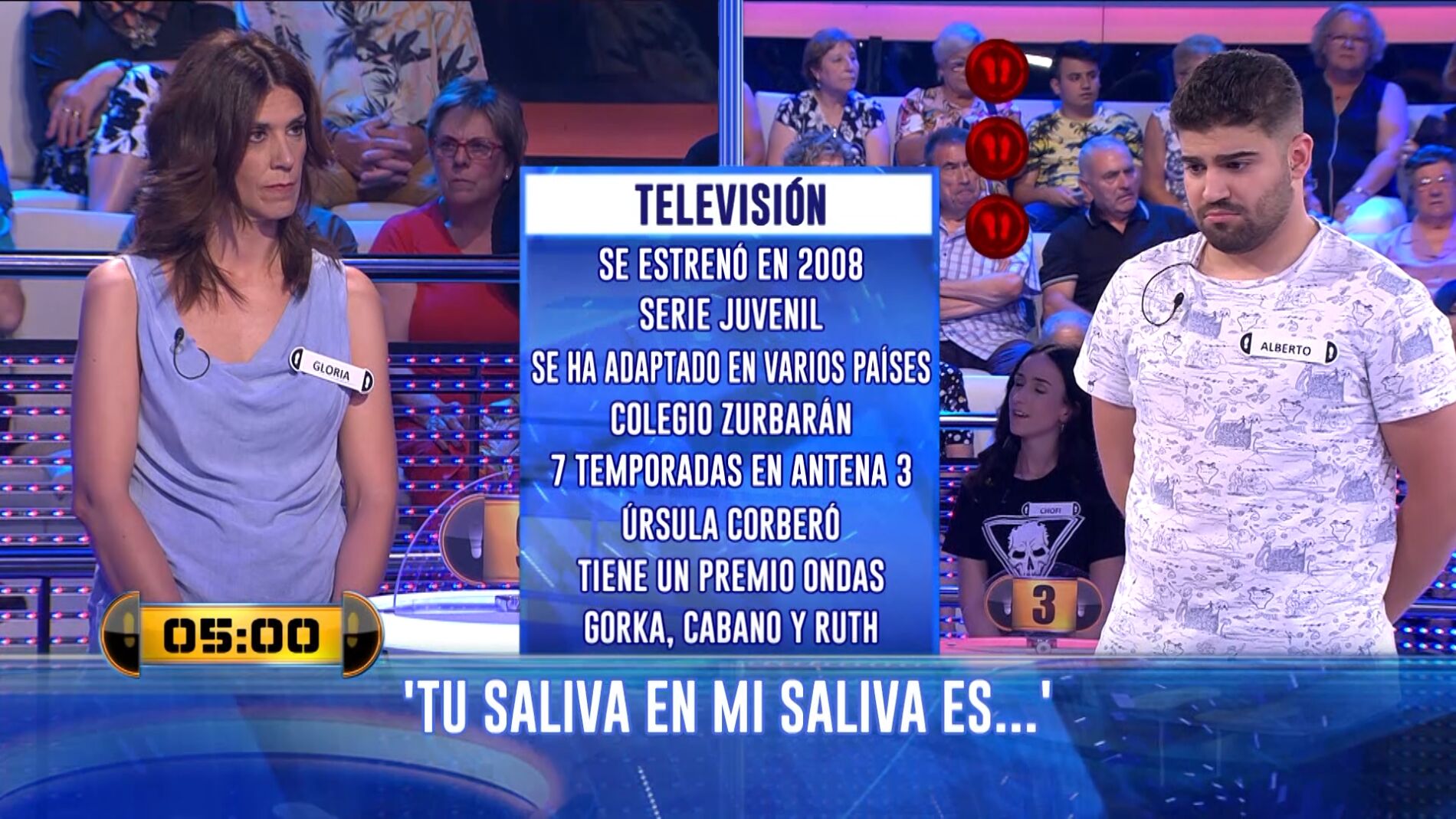 La graciosa confusión de dos concursantes con ‘Física o química’ en ‘¡Ahora caigo!’