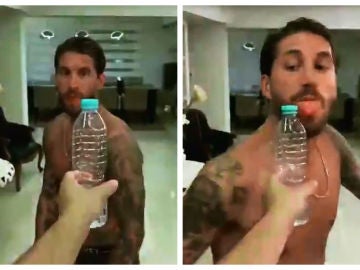 Sergio Ramos se une al &#39;Bottle Cap Challenge&#39; y ¡abre la botella con la lengua!