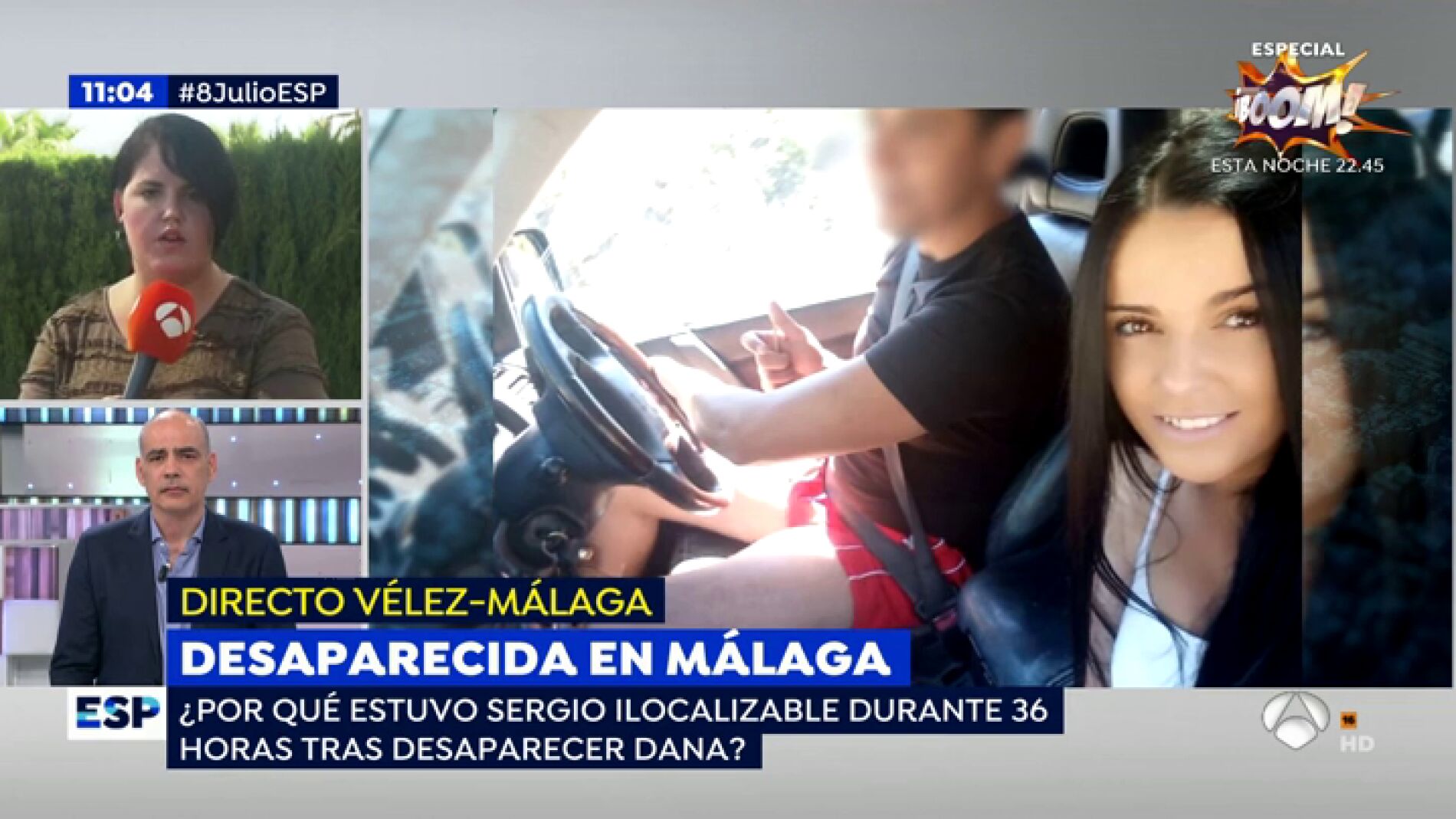 Novio de la desaparecida en Arenas.