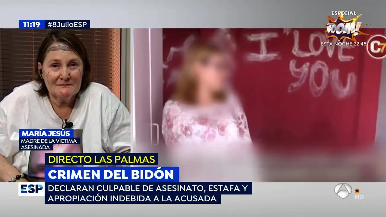 El dolor de la madre del 'joven del bidón': "Pese a la pena por la muerte de mi hijo al fin se ha hecho justicia"