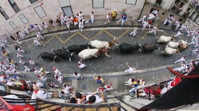 Tercer encierro de San Fermín, en directo: Resumen, heridos y recorrido