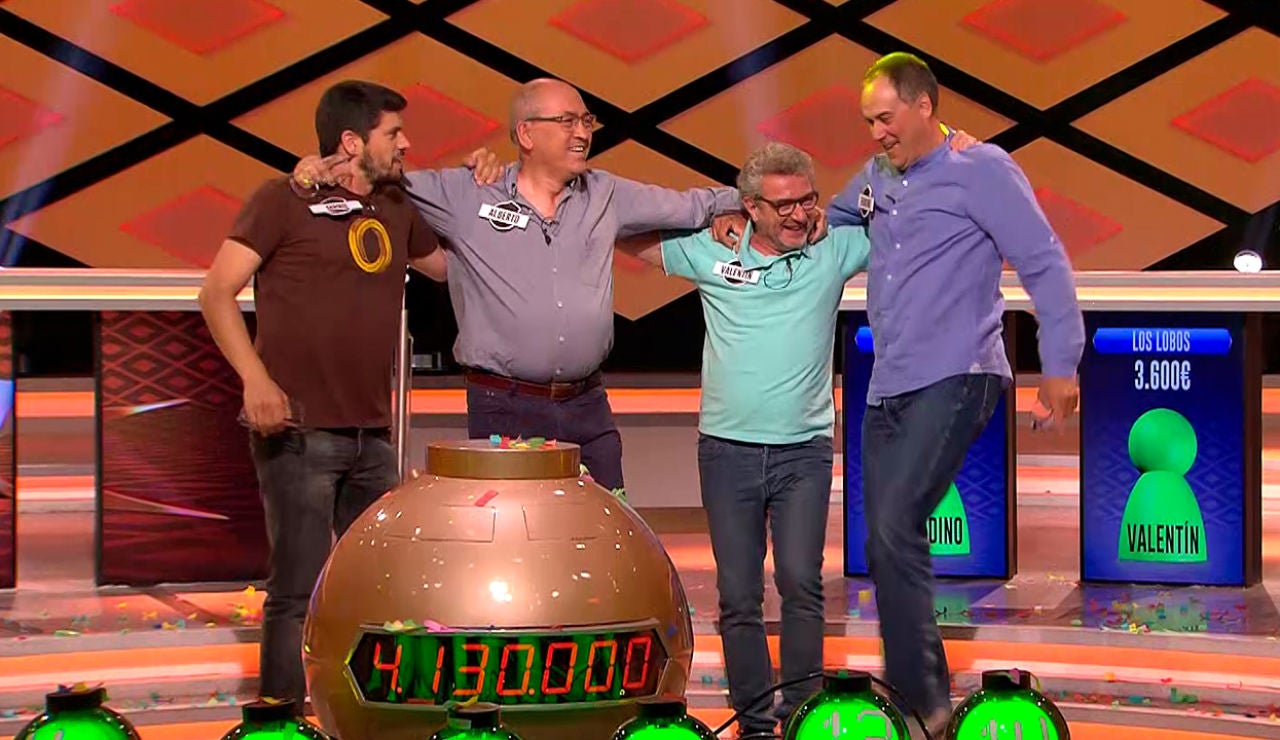 'Los Lobos' ganan 6.689.700 en el bote de 'Boom' 'Los Lobos' ganan 6.689.700 en el bote de 'Boom'