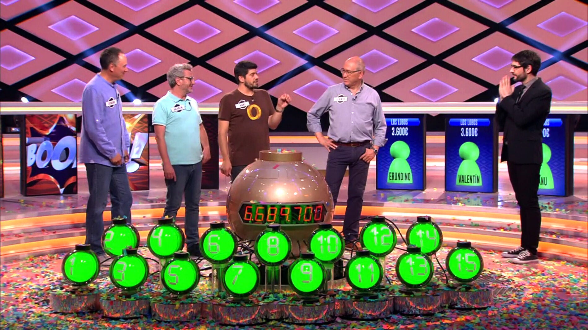 ‘Los Lobos’ recuerdan a sus contrincantes después de ganar el bote de ¡Boom!