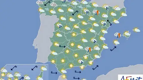Una treintena de provincias está en riesgo por lluvias, tormentas y altas temperaturas Una treintena de provincias está en riesgo por lluvias, tormentas y altas temperaturas