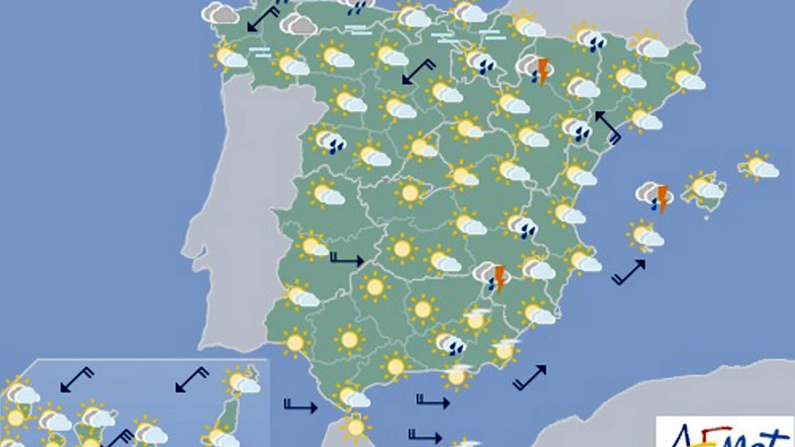 Una treintena de provincias está en riesgo por lluvias, tormentas y altas temperaturas