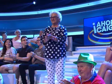 El increíble baile de ‘Lady topos’ en ‘¡Ahora caigo!’ durante la palabra gallina El increíble baile de ‘Lady topos’ en ‘¡Ahora caigo!’ durante la palabra gallina