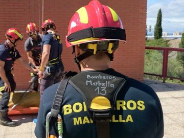 Imágenes del cuerpo de bomberos de Marbella