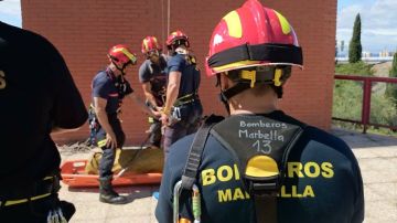 Imágenes del cuerpo de bomberos de Marbella
