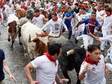 Cuarto encierro de San Fermín 2019, en directo Cuarto encierro de San Fermín 2019, en directo