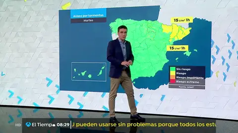 Perdurarán los avisos por tormentas y chubascos en Aragón y Cataluña Perdurarán los avisos por tormentas y chubascos en Aragón y Cataluña