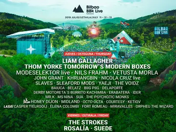 Cartel del festival de música BBK LIVE Cartel del festival de música BBK LIVE