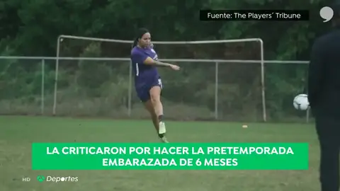 Sydney Leroux, la futbolista que entrenaba pese a estar embarazada: "El 99% de mis críticos son hombres" Sydney Leroux, la futbolista que entrenaba pese a estar embarazada: "El 99% de mis críticos son hombres"
