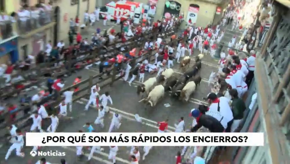 Cuarto encierro de San Fermín: toros demasiado rápidos y muy protegidos