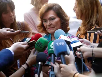 La vicepresidenta del Gobierno en funciones, Carmen Calvo La vicepresidenta del Gobierno en funciones, Carmen Calvo