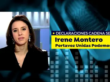 Irene Montero lamenta que no se haya podido llegar ni a negociar sobre la vicepresidencia del Gobierno Irene Montero lamenta que no se haya podido llegar ni a negociar sobre la vicepresidencia del Gobierno