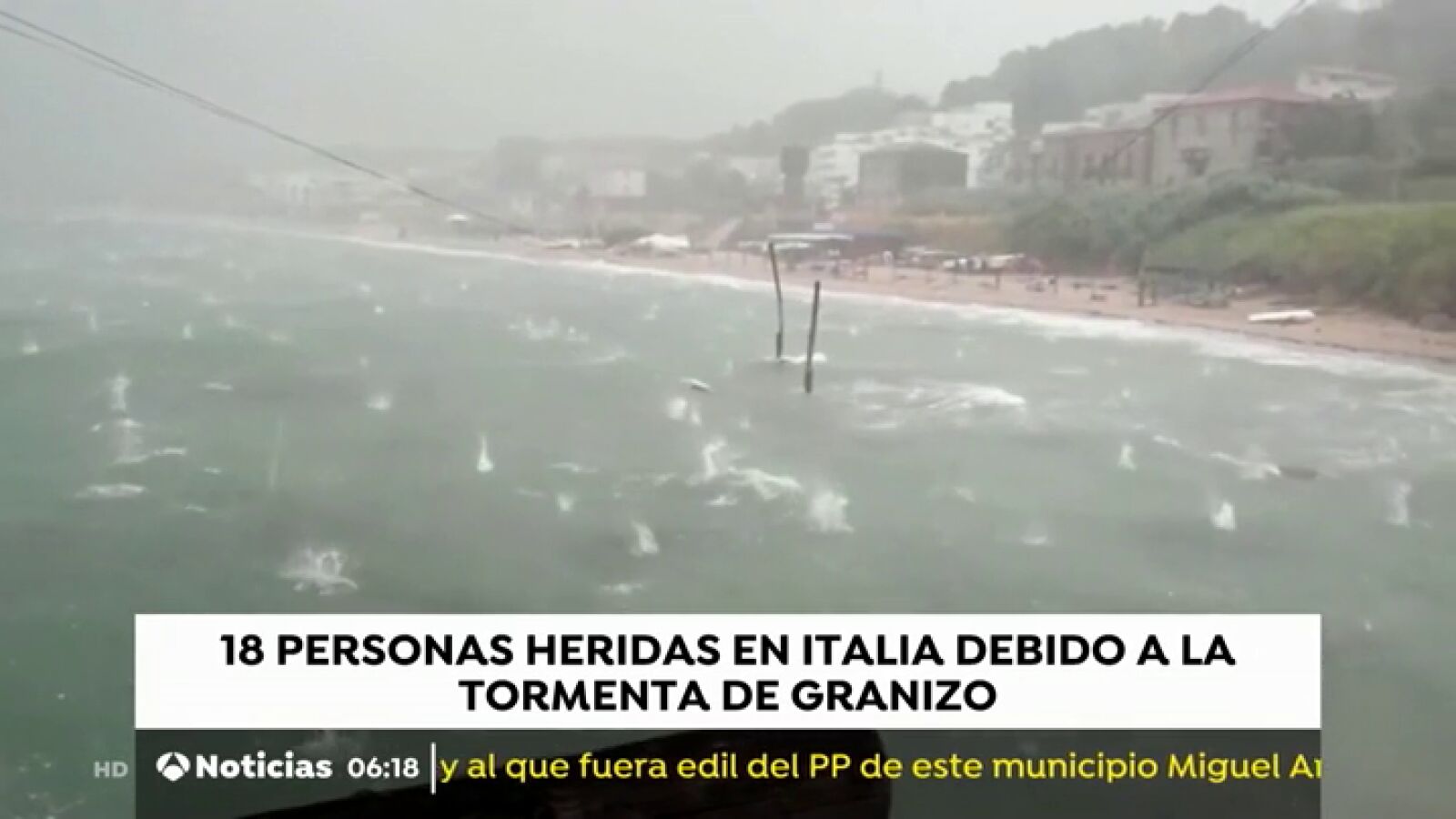 Las fuertes tormentas en Italia dejan 18 heridos por contusiones