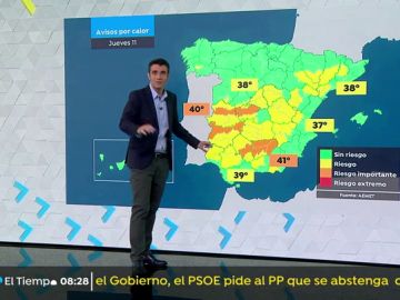 Regresa de nuevo el calor este jueves a la península 
