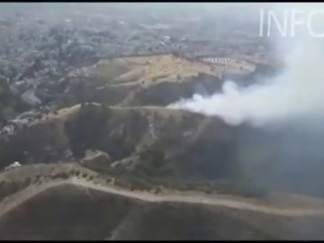 Declarado un incendio en el paraje Sacromonte de Granada