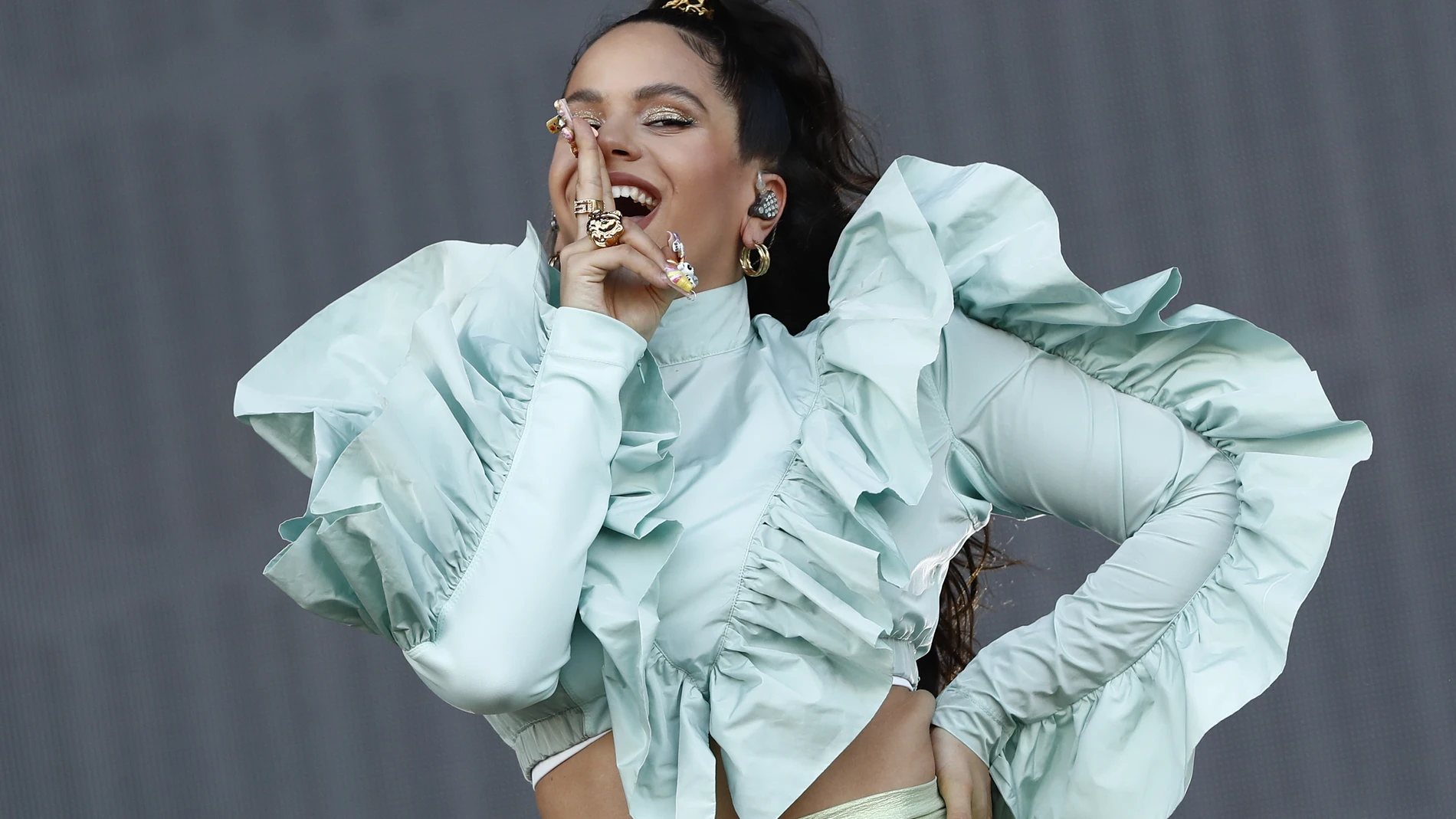 Rosalía durante su actuación en el Mac Cool Rosalía durante su actuación en el Mac Cool