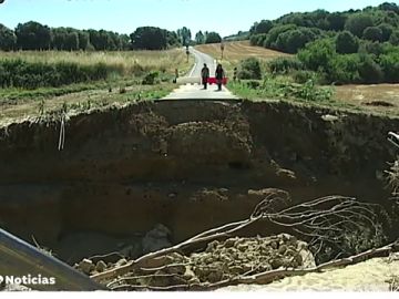 Sansoain, el pueblo aislado tras las inundaciones devastadoras en Navara