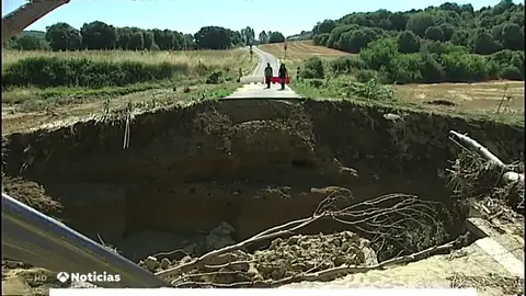 Sansoain, el pueblo aislado tras las inundaciones devastadoras en Navara Sansoain, el pueblo aislado tras las inundaciones devastadoras en Navara