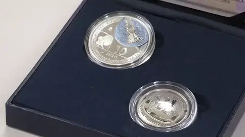 Estas son las monedas conmemorativas por los 50 años de la llegada del hombre a la Luna Estas son las monedas conmemorativas por los 50 años de la llegada del hombre a la Luna