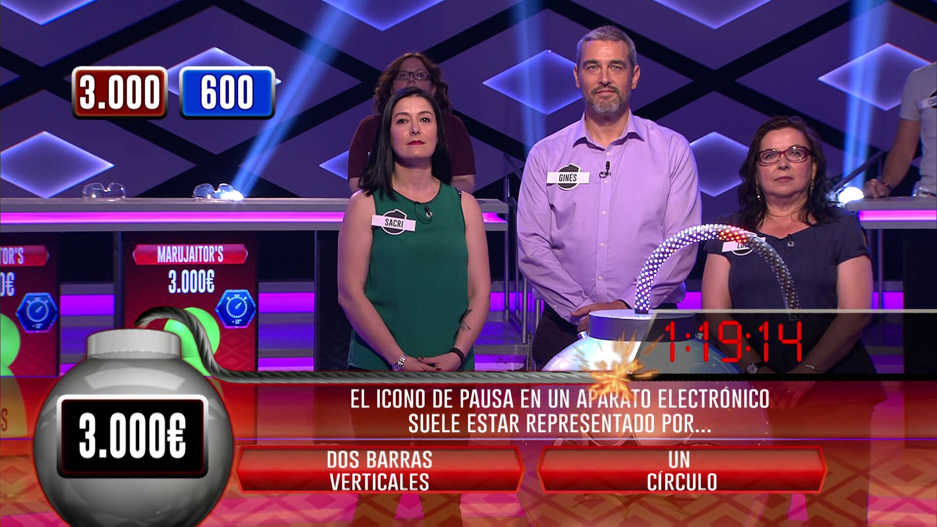 Los 'Marujeitor's', nuevo equipo ganador y protagonistas del tercer desplazamiento consecutivo en '&iexcl;Boom!'