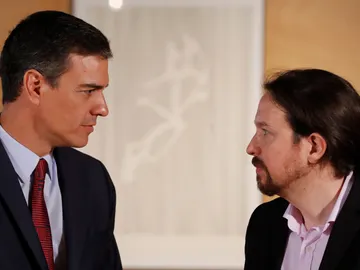 Pedro Sánchez y Pablo Iglesias Pedro Sánchez y Pablo Iglesias