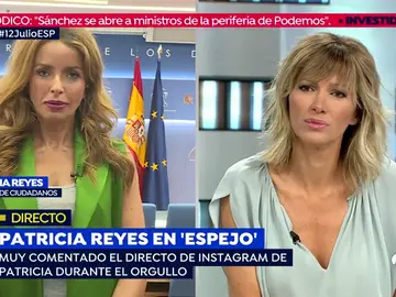 Patricia Reyes en una entrevista para Espejo Público Patricia Reyes en una entrevista para Espejo Público