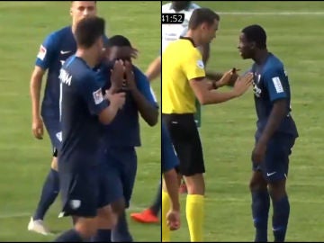Un jugador de fútbol abandona el terreno de juego tras soportar numerosos insultos racistas