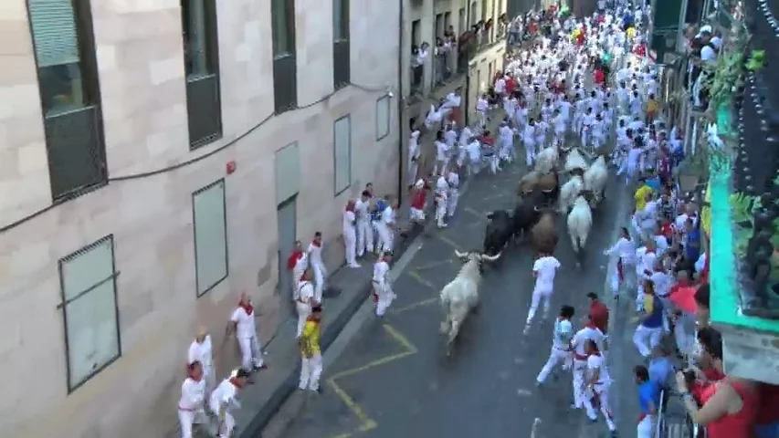 Vídeo sel sexto encierro de San Fermín Vídeo sel sexto encierro de San Fermín
