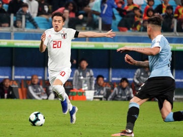 Hiroki Abe, durante un partido del Kashima Antlers