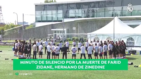 Muere Farid, el hermano de Zinedine Zidane, y el Madrid guarda un minuto de silencio en el entrenamiento en Montreal Muere Farid, el hermano de Zinedine Zidane, y el Madrid guarda un minuto de silencio en el entrenamiento en Montreal