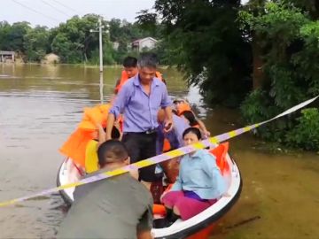 Diez regiones de China en alerta máxima por las inundaciones