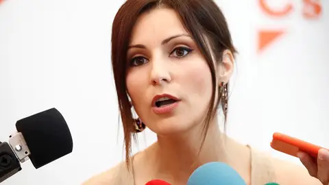Lorena Roldán compareciendo ante los medios Lorena Roldán compareciendo ante los medios.