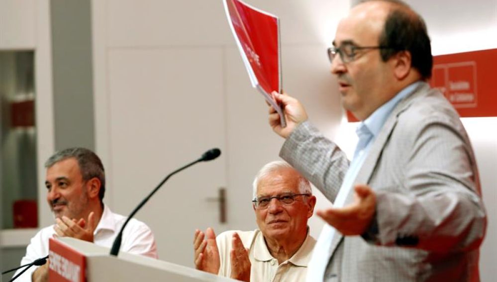 Miquel Iceta en la clausura de la Escuela de Verano del PSC