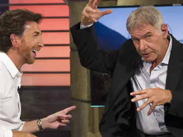Pablo Motos y Harrison Ford en 'El Hormiguero 3.0' Pablo Motos y Harrison Ford en 'El Hormiguero 3.0'