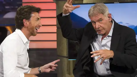Pablo Motos y Harrison Ford en 'El Hormiguero 3.0' Pablo Motos y Harrison Ford en 'El Hormiguero 3.0'
