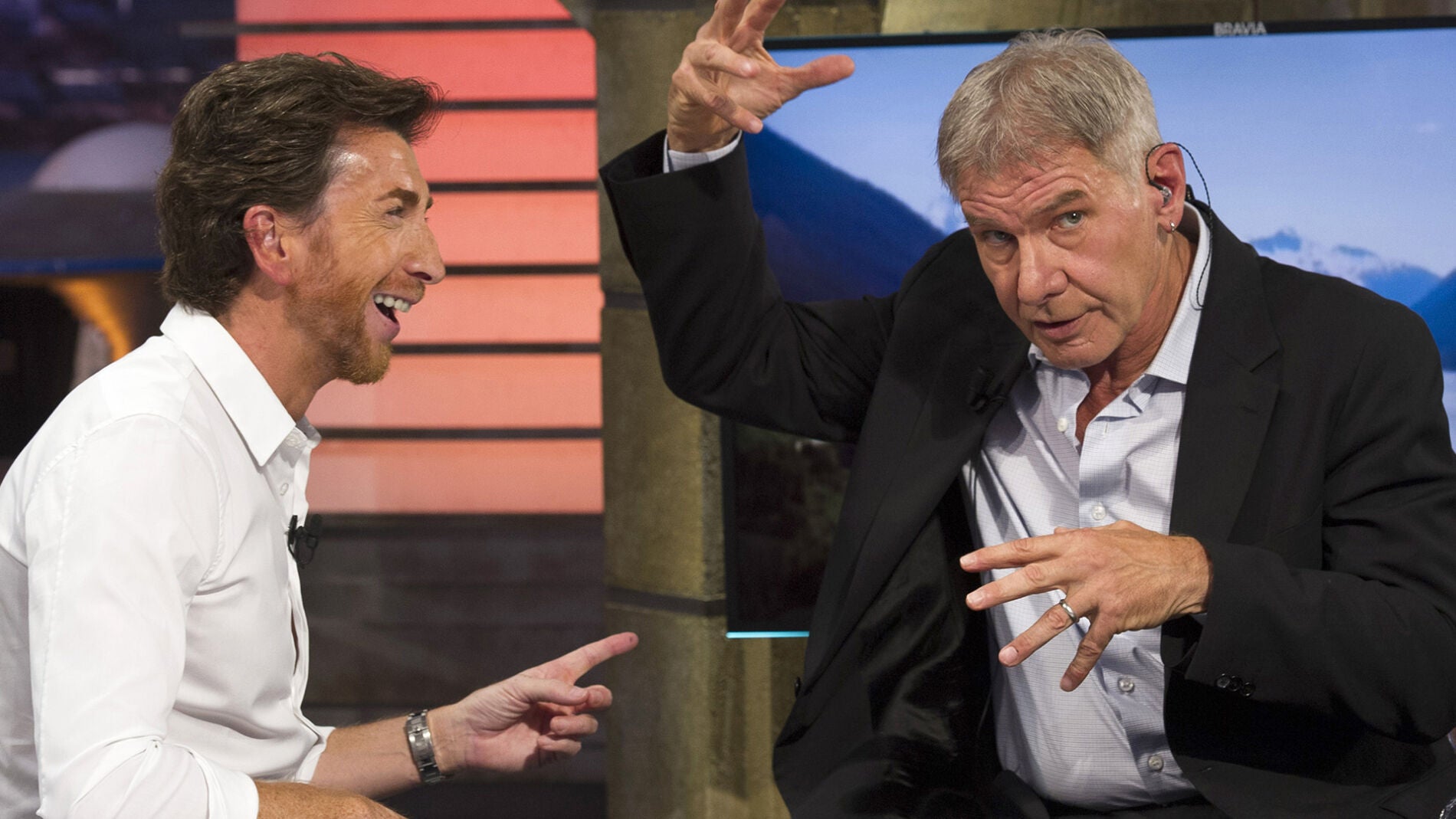 Pablo Motos y Harrison Ford en 'El Hormiguero 3.0'
