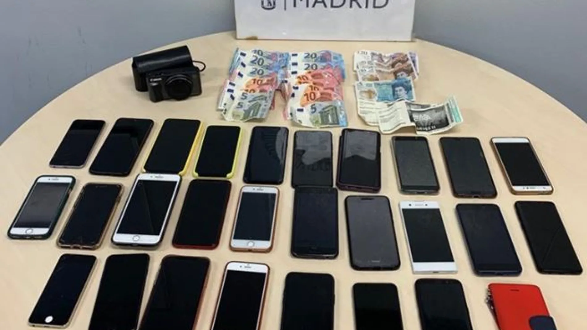 Los objetos que la mujer había robado durante el Mad Cool 2019 Los objetos que la mujer había robado durante el Mad Cool 2019
