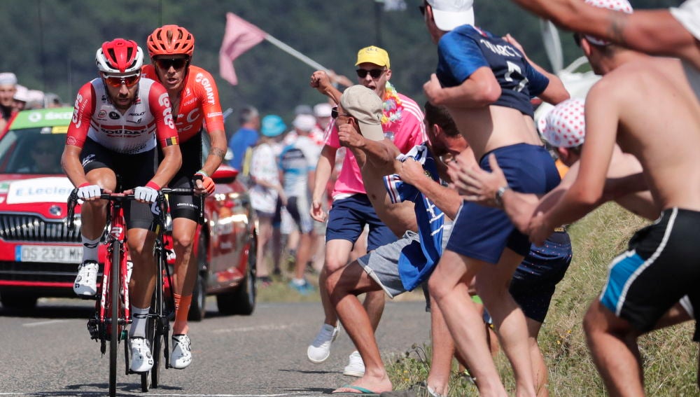Alessandro De Marchi y Thomas de Gendt durante la etapa 8 del Tour