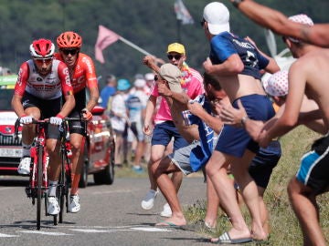 Alessandro De Marchi y Thomas de Gendt durante la etapa 8 del Tour