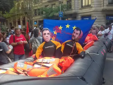 Manifestación en apoyo al Open Arms en Madrid Manifestación en apoyo al Open Arms en Madrid