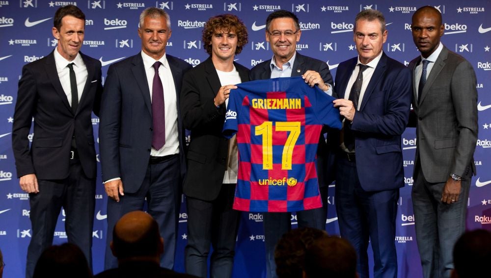 Griezmann es presentado de forma oficial como jugador del FC Barcelona 