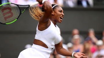 Serena Williams durante el torneo de Wimbledon 2019